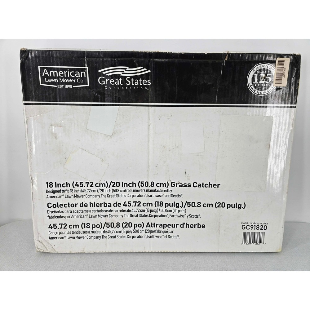 American Lawn Mower Co Great States 18/20 Inch Reel Mower Grass Catcher GC91820